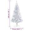 vidaXL Arbre de No&euml;l artificiel pr&eacute;-&eacute;clair&eacute;/boules argent&eacute; 150 cm PET