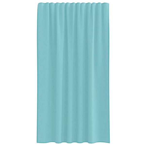 vidaXL Rideaux en voile avec passe-tringles 2 pcs turquoise