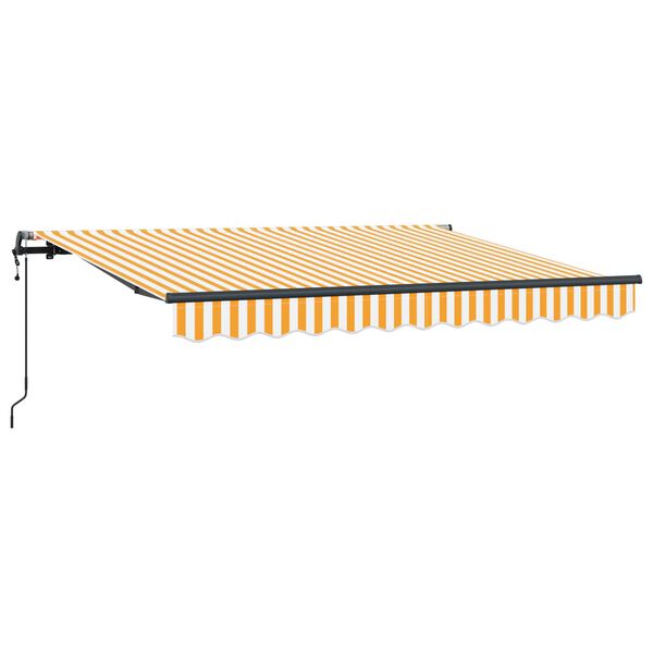 vidaXL Auvent R&eacute;tractable Jaune 250 x 200 cm tissu
