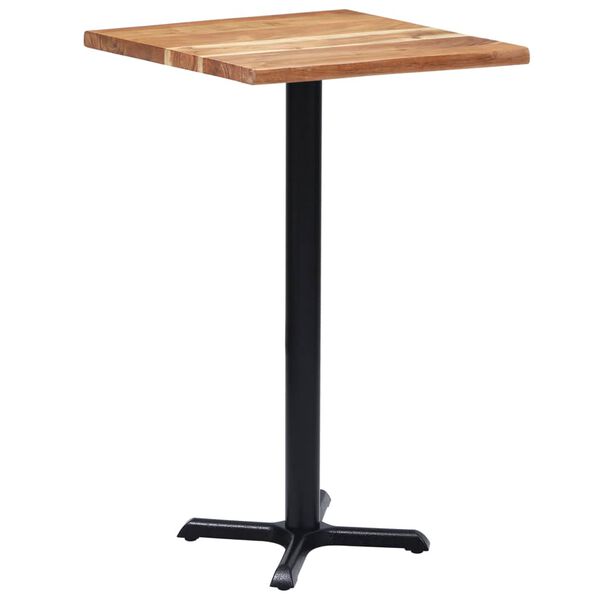 vidaXL Pied de table de bistro Noir 56x56x107 cm Fonte