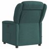 vidaXL Fauteuil de massage inclinable Vert fonc&eacute; Tissu