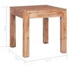 vidaXL Table basse 53x50x50 cm bois d'acajou massif
