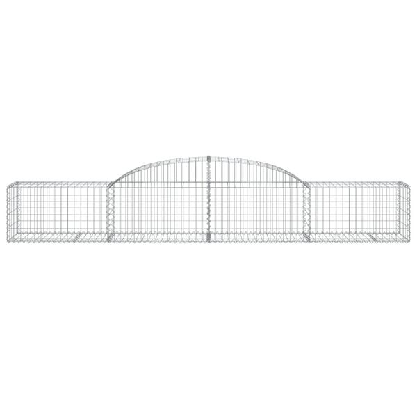 vidaXL Paniers &agrave; gabions arqu&eacute;s 20 pcs 300x50x40/60 cm fer galvanis&eacute;