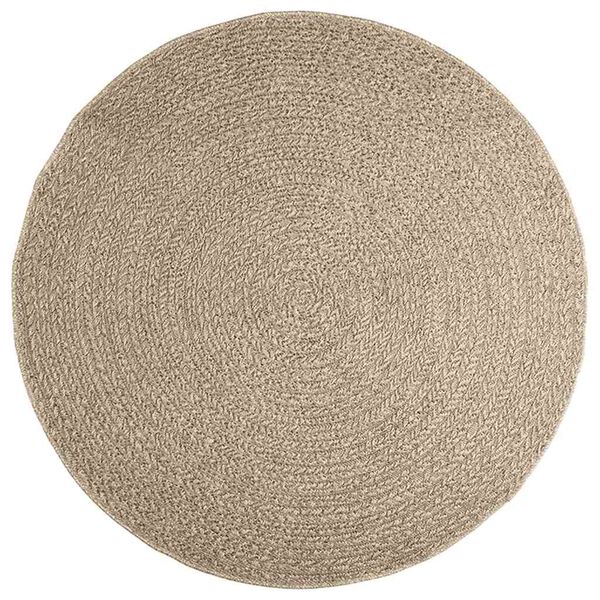 vidaXL Tapis ZIZUR beige &Oslash; 160cm aspect de jute int&eacute;rieur et ext&eacute;rieur