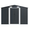 vidaXL Abri de jardin 257x580x181 cm M&eacute;tal Anthracite
