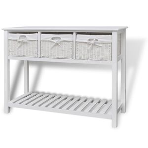 vidaXL Buffet de rangement Blanc