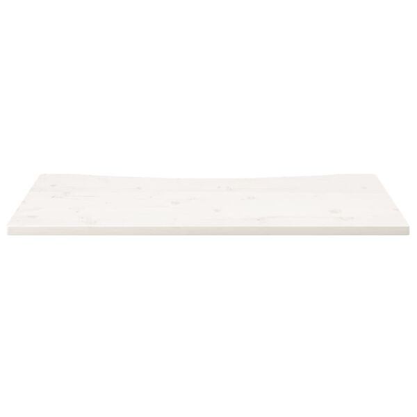 vidaXL Dessus de bureau blanc 110x60x2,5 cm bois massif de pin