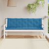 vidaXL Coussins de banc de jardin lot de 2 bleu mélangé tissu