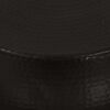 vidaXL Table basse Aluminium martel&eacute; 70x30 cm Noir