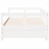vidaXL Lit de jour sans matelas blanc 90x190 cm bois de pin massif