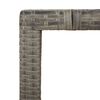 vidaXL Ensemble &agrave; manger de jardin 5 pcs coussins gris r&eacute;sine tress&eacute;e