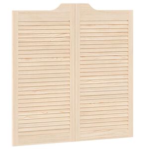 vidaXL Portes battantes 100 x 50 cm Bois de pin massif Naturel