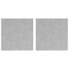 vidaXL Nez de marche 2 pc 40 x 40 cm Argent&eacute; Aluminium Carr&eacute;