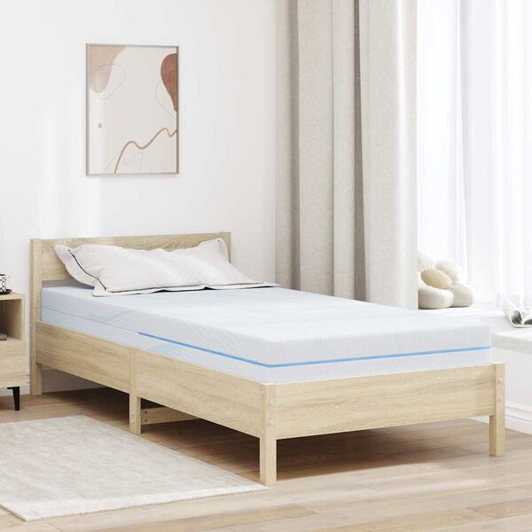 vidaXL Matelas Blanc 100 x 200 cm Tissu jacquard