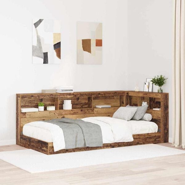 vidaXL T&ecirc;te de lit de rangement Bois Ancien 100 cm Bois d'ing&eacute;nierie