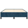 vidaXL Cadre de lit sans matelas bleu fonc&eacute; 140x190 cm velours
