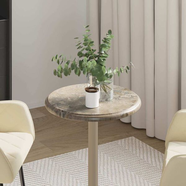 vidaXL Dessus de table Gris &Oslash;40x2,5 cm Marbre