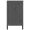 vidaXL Bo&icirc;te &agrave; linge Gris 88,5x44x76 cm Bois massif de pin