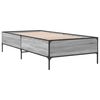 vidaXL Cadre de lit sans matelas sonoma gris 90x190 cm