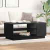 vidaXL Table basse Ch&ecirc;ne noir 102 x 55 x 43 cm Bois d'ing&eacute;nierie