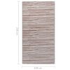 vidaXL Tapis d'ext&eacute;rieur ARAKIL marron 160x230 cm PP