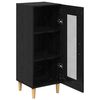 vidaXL Buffet Ch&ecirc;ne noir 34,5 x 32,5 x 90 cm Bois d'ing&eacute;nierie