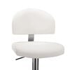 vidaXL Tabourets de bar lot de 2 blanc similicuir