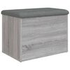 vidaXL Banc de rangement sonoma gris 62x42x45 cm bois d'ing&eacute;nierie