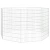 vidaXL Enclos pour animaux en liberté 8 panneaux 54x80cm fer galvanisé