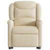 vidaXL Fauteuil inclinable Cr&egrave;me Tissu