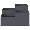 vidaXL Cache-pot de jardin Anthracite 80 x 80 x 48 cm Acier