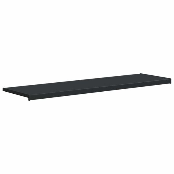 vidaXL Appui de fen&ecirc;tre Anthracite avec grain de bois PVC
