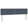 vidaXL Sommier &agrave; lattes de lit et matelas gris fonc&eacute; 180x210cm velours