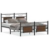 vidaXL Cadre de lit sans matelas ch&ecirc;ne marron 150x200 cm