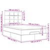 VidaXL Cadre de lit ottoman avec matelas marron fonc&eacute; 120x190 cm tissu