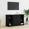 vidaXL Buffet Ch&ecirc;ne noir 100 x 35,5 x 60 cm Bois d'ing&eacute;nierie
