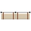 vidaXL T&ecirc;te de lit suspendue Uni Cr&egrave;me 210 x 55 x 5 cm PU antique