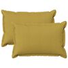vidaXL Coussin HOUTEN 2 pi&egrave;ces Vert clair Lin synth&eacute;tique