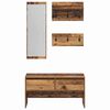 vidaXL Ensemble de meubles d'entr&eacute;e avec tiroir 4 pcs Bois ancien