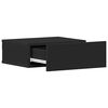 vidaXL Tables de chevet flottantes 2 pcs Noir 40x30x15 cm