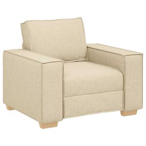 vidaXL Canap&eacute;-chaise Cr&egrave;me 100x78x84 cm Tissu
