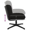 vidaXL Chaise pivotante de bureau noir boucl&eacute; comme de la laine tissu