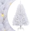 vidaXL Sapin de No&euml;l artificiel 150 LED PVC et Acier Blanc