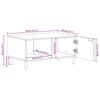 vidaXL Table basse Noir 80x50x40 cm Bois d'ing&eacute;nierie