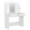 vidaXL Ensemble de coiffeuse Blanc 96x40x142 cm