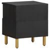 vidaXL Table de chevet noir 40x33x46 cm bois d'ing&eacute;nierie