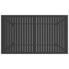vidaXL Table de jardin Anthracite 140x80x72 cm Acier