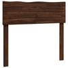 vidaXL T&ecirc;te de lit en bois brut ROSTOCK Marron fonc&eacute; 80 cm