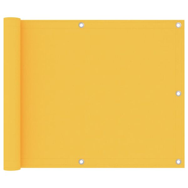 vidaXL &Eacute;cran de balcon Jaune 75x600 cm Tissu Oxford
