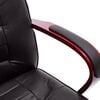 vidaXL Chaise de bureau Marron Cuir v&eacute;ritable